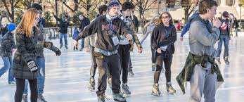 Ice Skating Downtown SLC Utah